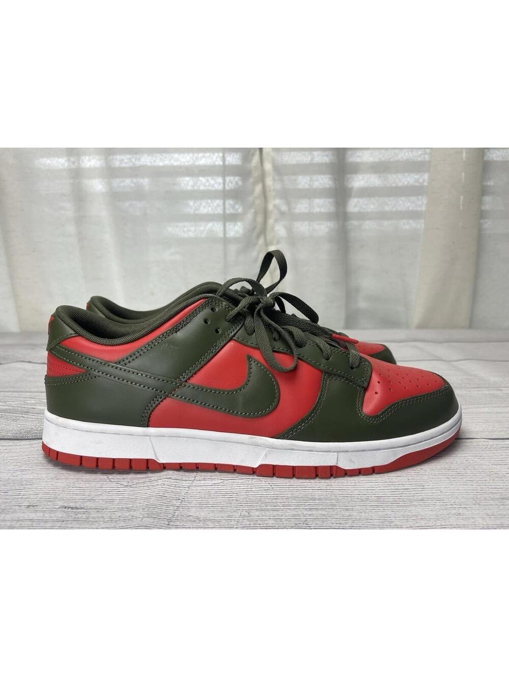 Nike Dunk Low Retro Cargo Khaki Mystic Red Freddy Size 13